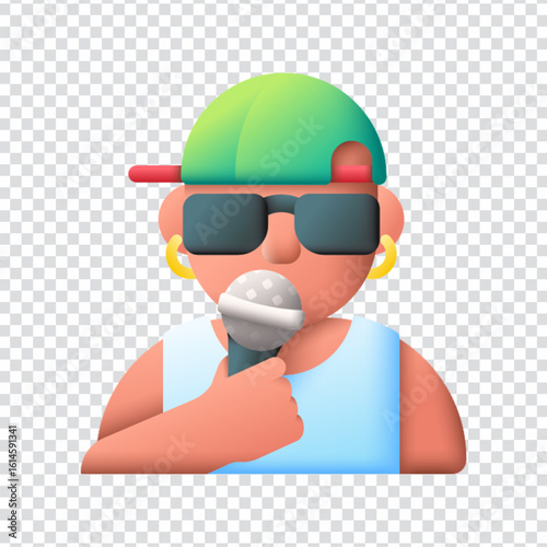 Rapper Hip Hop Music Design