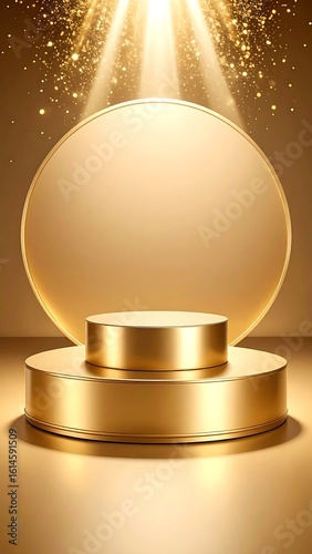 Gold podium display (1)