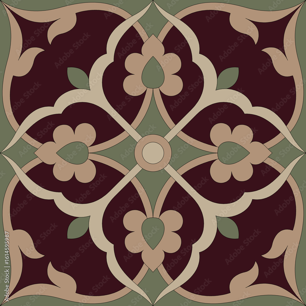 Foto Ornament seamless pattern background