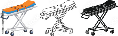 Find the best medical stretcher for hospital emergency room patient transport and examination needs