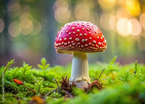 Wallpaper Mural Fly Agaric on Green Grass Background Torontodigital.ca