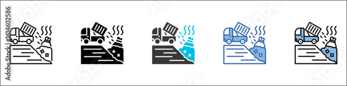 Landfill Icon Pack Multistyle Illustration