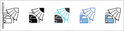 Ozone Layer Depletion Icon Pack Multistyle Illustration