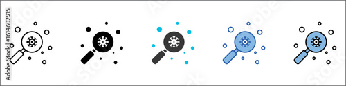 Contamination Icon Pack Multistyle Illustration