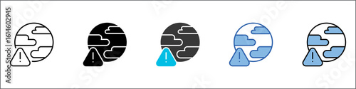 Environmental Damage Icon Pack Multistyle Illustration