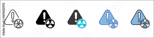 Hazardous Icon Pack Multistyle Illustration