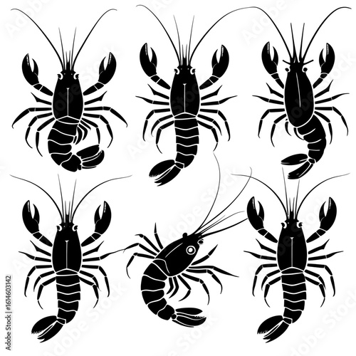 set of crayfish