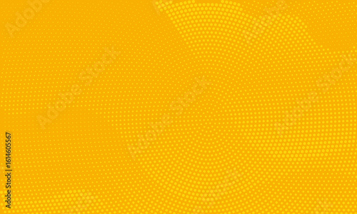 yellow halftone background. retro yellow halftone texture overlay. wavy yellow halftone pattern. orange and yellow dot gradient. dots pop art comic background.