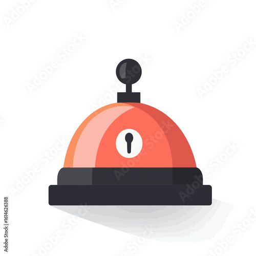 service bell on a white background