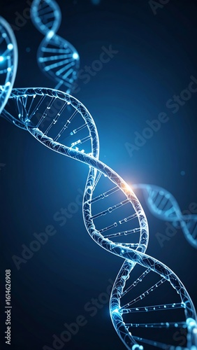 DNA double helix in abstract style
