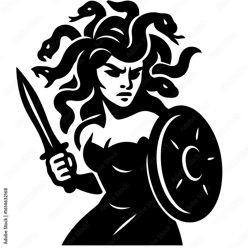Naklejka premium Medusa vector
