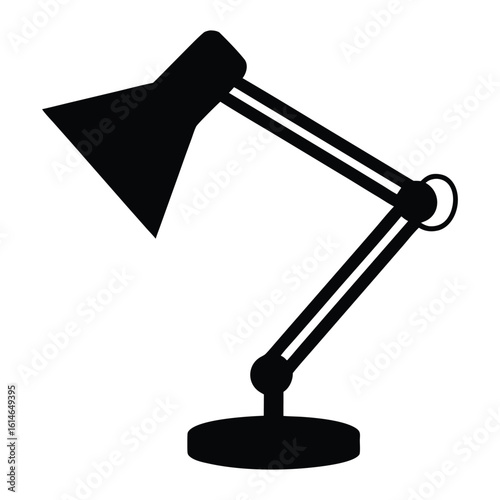 Desk lamp vector illustration adjustable office lamp study lamp task lamp graphic design icon 90