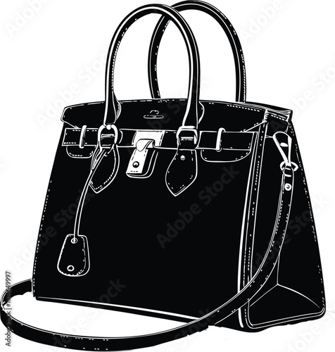 vector illustration of a bag