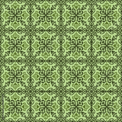 Elegant Green Swirl Pattern for Home Decor