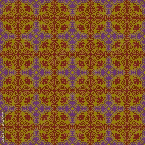 Abstract Colorful Pattern in Warm Tones