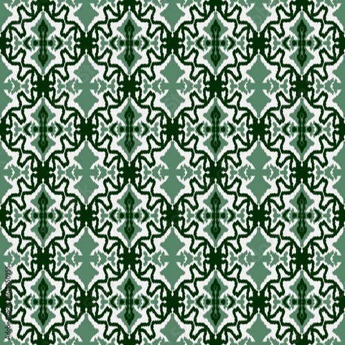Elegant Green Floral Pattern Design for Backgrounds