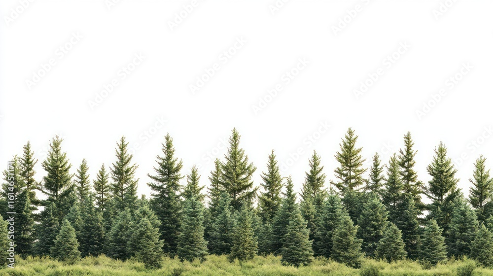 Fototapeta premium Real cedar forest background outdoors nature.