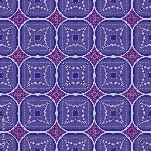Elegant Purple Pattern with Geometric Design