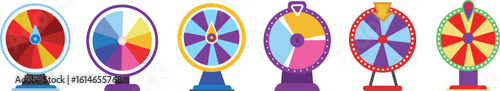 Vector golden wheel of fortune for lottery game or casino chance to win prize slots icons, slot sign machine, night Vegas. Vector illustration