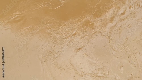 Turbulent River Flowing with Muddy Water, Dynamic Motion of Natural Forces, Background