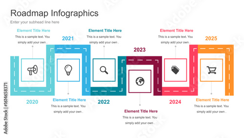Roadmap Infographics Collection for Presentation