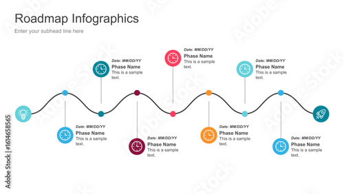Roadmap Infographics Collection for Presentation
