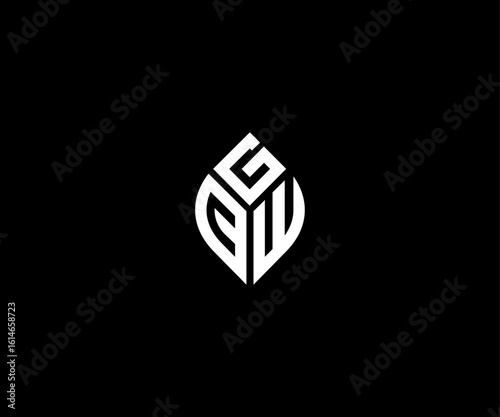 Letter gcw cwg modern clean logo