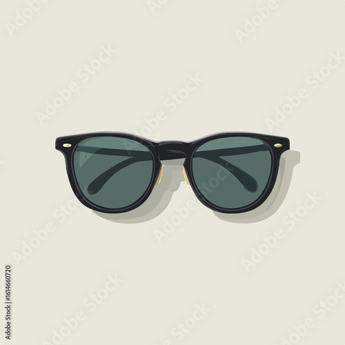 sunglasse isolated in White Background, sunglasse vector, Flat lay vector illustration 