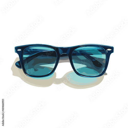 sunglasse isolated in White Background, sunglasse vector, Flat lay vector illustration 