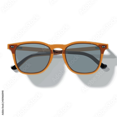 sunglasse isolated in White Background, sunglasse vector, Flat lay vector illustration 