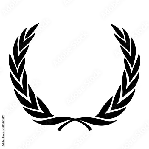 wreath on white background