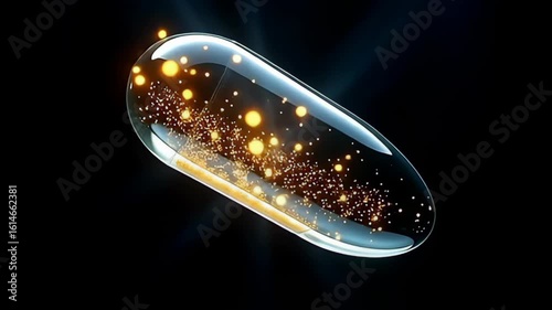 In a dramatic tilt, the floating glass capsule filled with dancing fireflies hovers in an intricate ballet, with beams of light piercing through the translucent structure, casting radiant