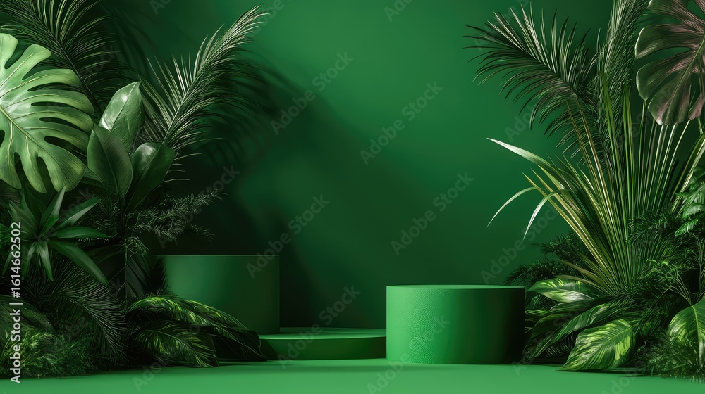 Obraz premium design presentation green