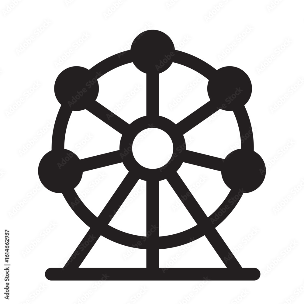 ferris wheel icon ferris wheel icon