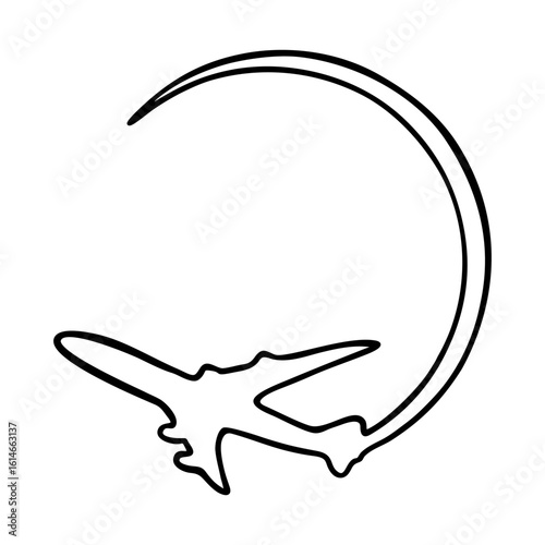 vector illustration of airplane