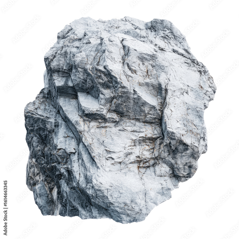 Fototapeta premium A large, rounded rock with textured surface