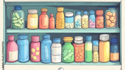 Cute cartoon syringe character smiling with big eyes and a cheerful face on a white background