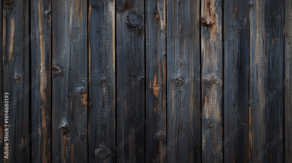 Naklejka premium reclaimed dark rustic wood