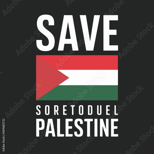 Save Palestine | Solidarity illustration.