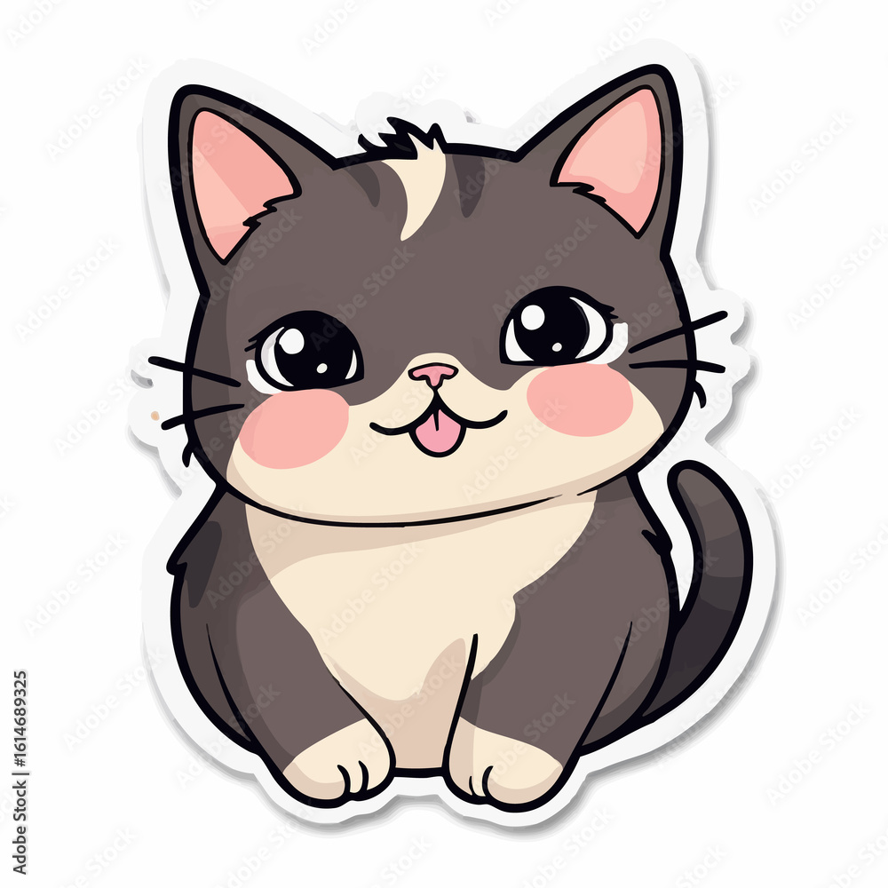Fototapeta premium Cute cat Sticker