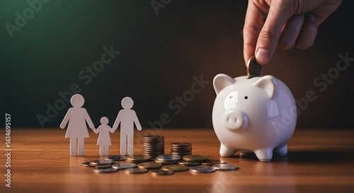 Family Financial Planning: Saving Money for the Future, Investment and Wealth Concept