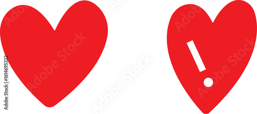 Art & IllustrationHeart icon set.Collection of heart illustration with different style. Heart shape Isolated on white background.A flat color heart set icon editable. Grunge rough brush stroke romance