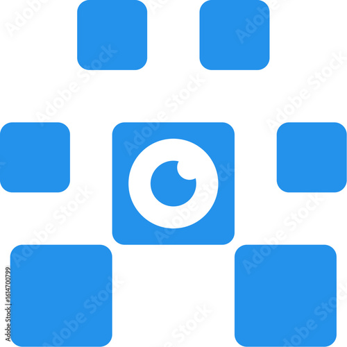 Modern Pixel Camera-Inspired Logo for Pet Tech Company