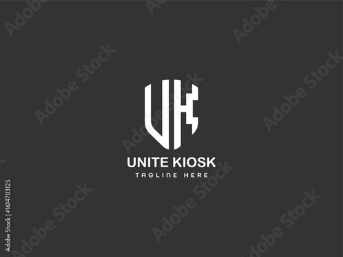 Business modern lettering logo design