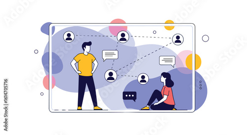 Understanding digital communication dynamics between individuals in a networked environment