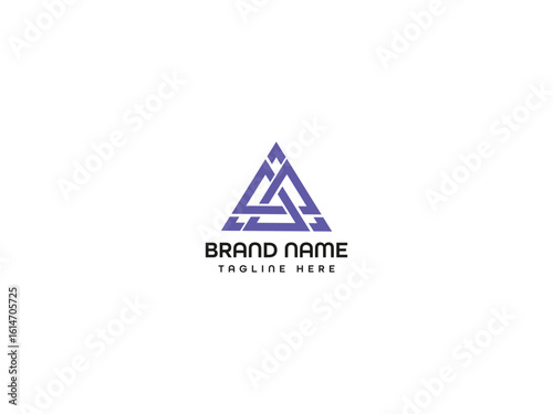 Business modern lettering logo design