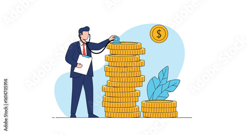 Successful businessman making a strategic investment to grow his wealth and achieve financial prosperity