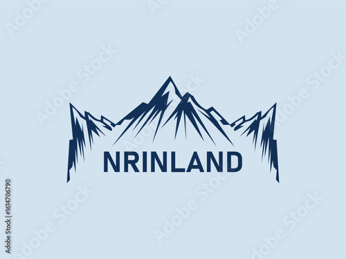 Business modern lettering logo design