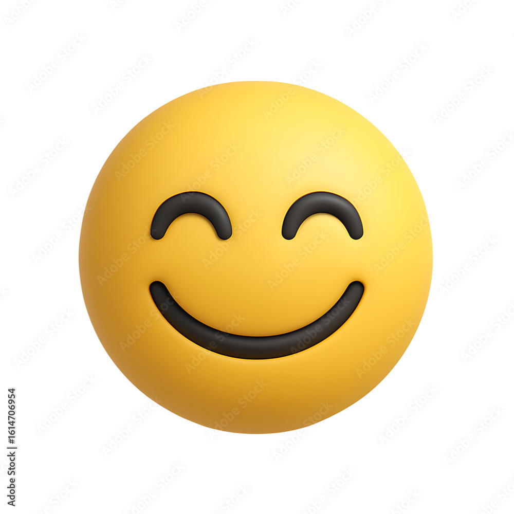Quality full Cartoonish 3d cheerful emoji isolated on transparent background Quality full Cartoonish 3d cheerful emoji isolated on transparent background