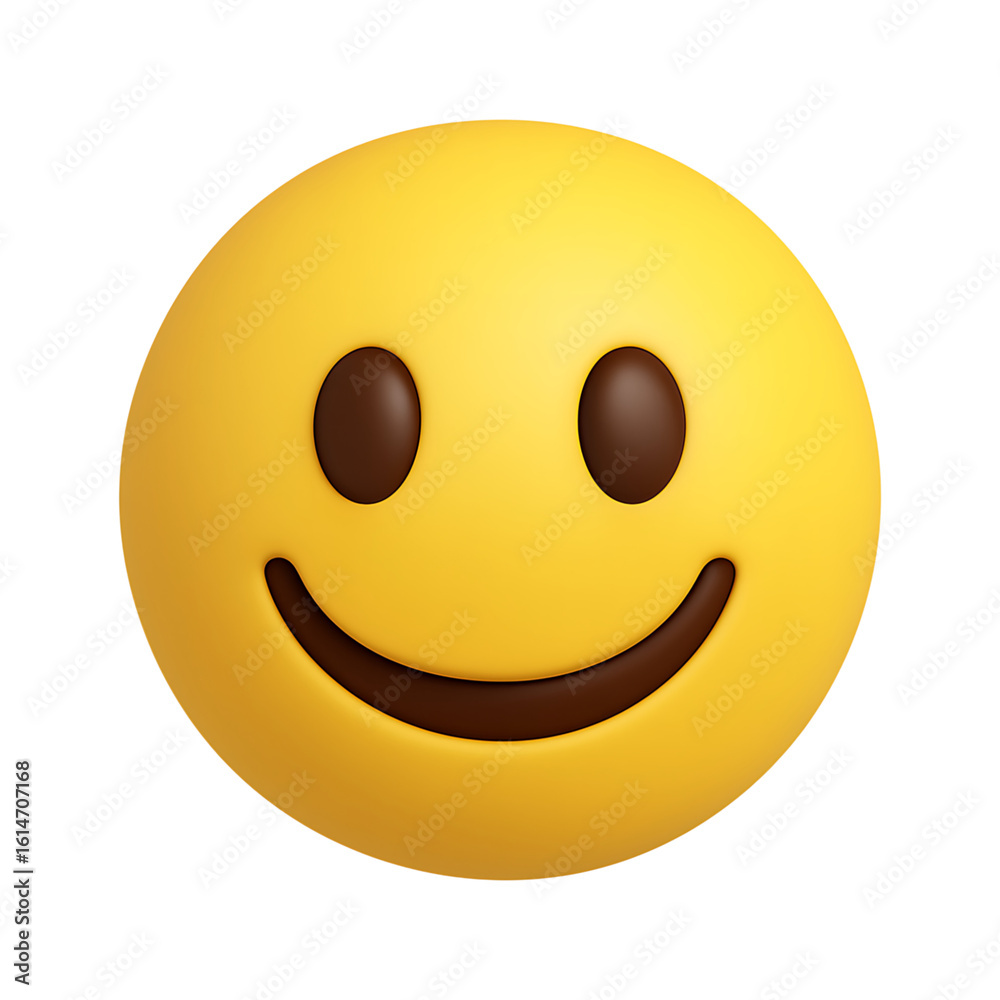 Fototapeta premium Quality full Cartoonish 3d cheerful emoji isolated on transparent background